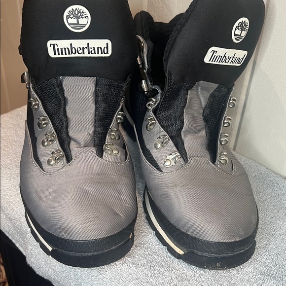 Timberland Euro Hiker Jacquard Boot Gray/Black men’s size 11 - Picture 2 of 10